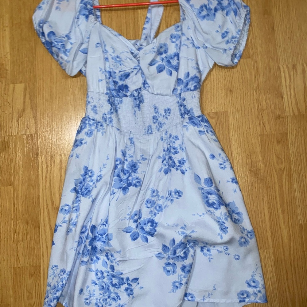 Floral Blue Dress